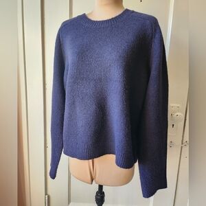 Lucky Brand Navy Crew Neck Sweater